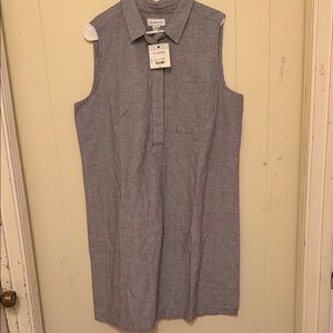Liz Claiborne Sleeveless Blue Dress